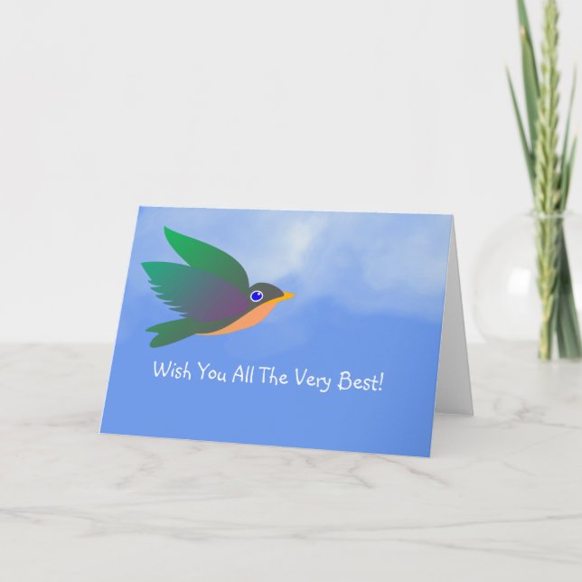 Wish you all the very best greeting card (Front)