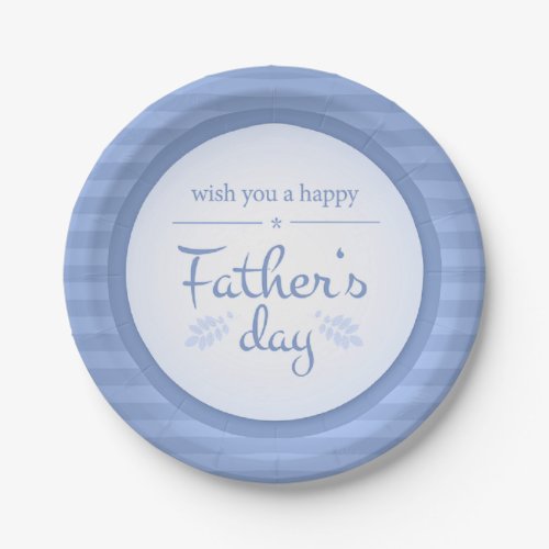 wish you happy fathers day paper plate