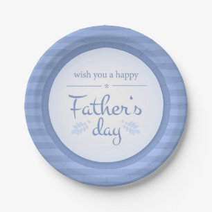 wish you happy fathers day paper plates