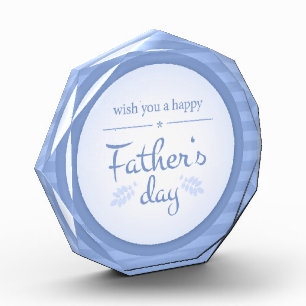 Wish you happy fathers day text blue photo block
