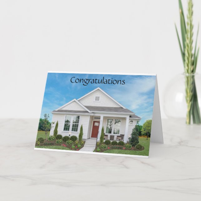 *WISH YOU MUCH HAPPINESS* IN YOUR "NEW HOME" CARD (Front)