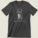 Wish You was Here | Photo Birthday Memorial T-Shirt<br><div class="desc">In memory of tshirt, for your loved one who has passed away. The tshirt features a photo of them and the template text reads 'WISH YOU WAS HERE DAD, THEIR NAME, BIRTHDAY AND PERSONAL MESSAGE ( HAPPY HEAVENLY BIRTHDAY)!' All the font styles, sizes and colors can be changed by clicking...</div>