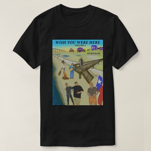 Wish You Were 3 Here Dark T-Shirt (Design Front)