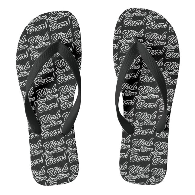 Wish You Were Beer! Flip Flops (Footbed)
