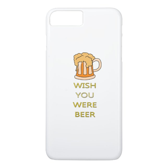 Wish you were beer funny design Case-Mate iPhone case (Back)