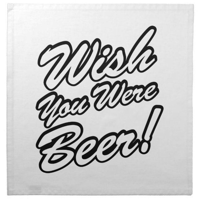 Wish You Were Beer! Napkin (Front)