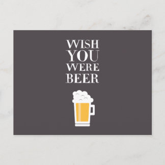 Wish You Were Beer Postcard