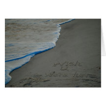 Wish you were here Beach card