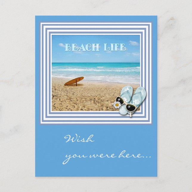 Wish you were here... (customizable) postcard (Front)