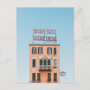 Wish you were here postcard