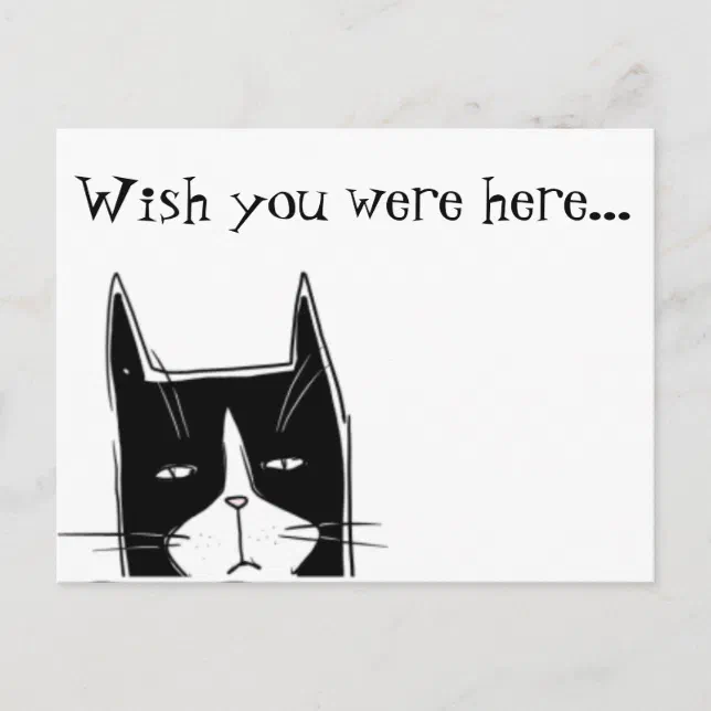 Wish you were here postcard | Zazzle