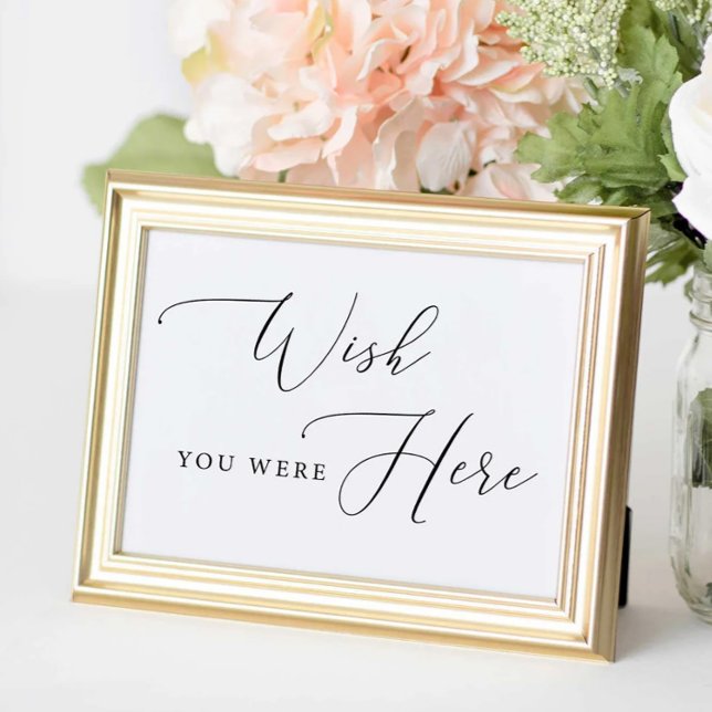 Wish You Were Here Sign | Wedding Remembrance Sign (Creator Uploaded)