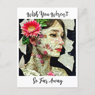 Wish You Weren't So Far Away Postcard