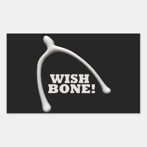 Wishbone Rectangular Sticker