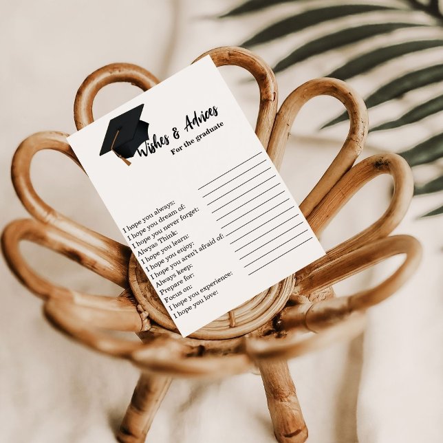 Wishes and advices for  the graduation game invitation (Creator Uploaded)