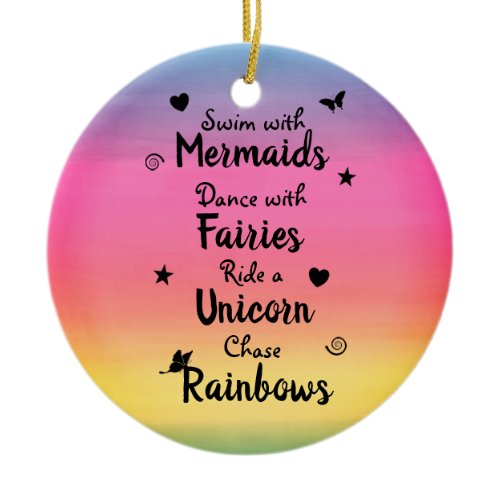 Wishes and Dreams Ceramic Ornament