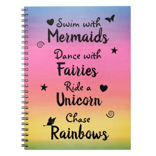 Wishes and Dreams Spiral Photo Notebook