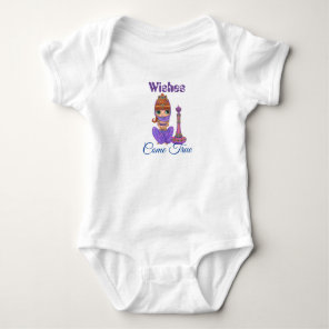 Wishes Come True Purple Genie Girl Magic Bottle Baby Bodysuit
