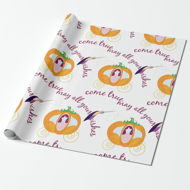 Wishes Come True Wrapping Paper (Unrolled)