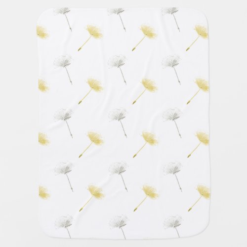 Wishes Dandelion Flowers Receiving Blanket