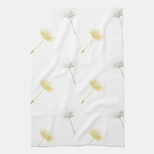 Wishes Dandelion Flowers Towel (Vertical)