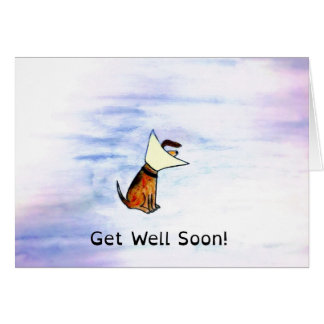 Wishes For A Wet Nose And Wagging Tail Soon! Cards