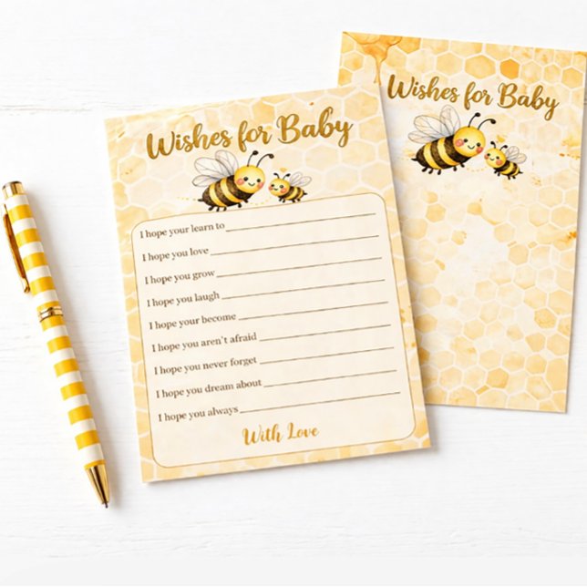 Wishes For Baby - Baby Shower Activity Game Stationery (Creator Uploaded)