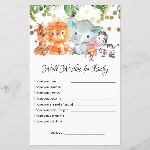 Wishes for Baby Baby Shower  Games