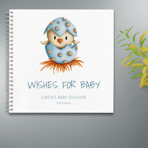 Wishes for Baby Bird Baby Shower Guest Book