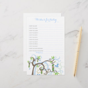 Wishes For Baby Boy Pea In A Pod Baby Shower Game