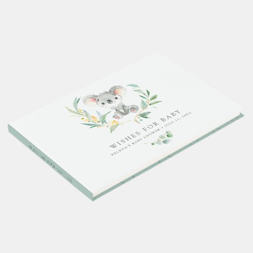 Wishes For Baby  Bush Baby Koala Baby Shower Guest Book