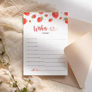 Wishes For Baby Card, Berry Sweet Baby Shower Invitation