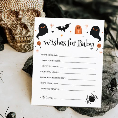 Wishes for Baby Halloween Baby Shower Game