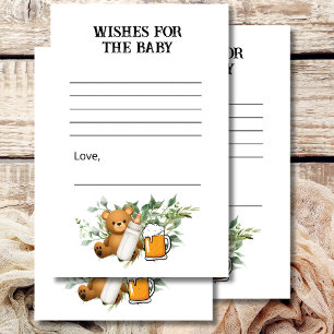 Wishes for baby shower game baby is brewing theme