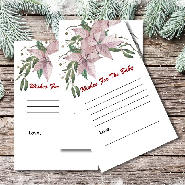 Wishes for baby shower game winter baby in bloom  (Creator Uploaded)