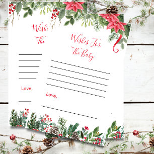 Wishes for baby shower game winter christmas