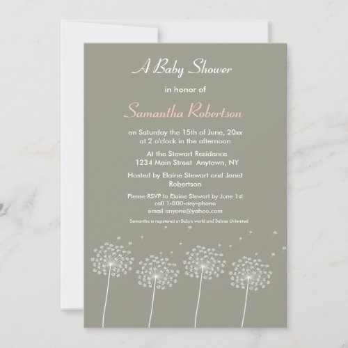 Wishes for Baby Shower Invitation