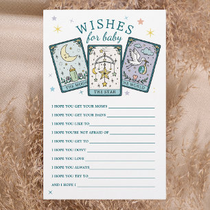Wishes For Baby Tarot Baby Shower Game Flyer