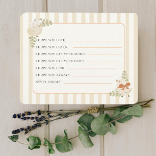 Wishes for Baby Twin  Two Little Chick Baby Shower Note Card