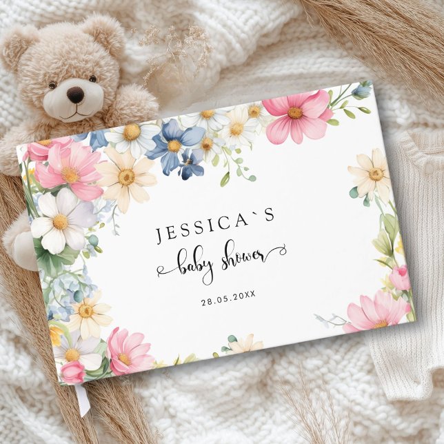Wishes for Baby! Wildflower, Baby Shower Guest Boo Guest Book (Personalized " Wishes for Baby!" Wildflower, Baby Shower Guest Boo Guest Book)