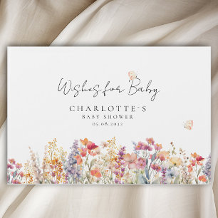 Wishes for Baby!  Wildflower Guest Book