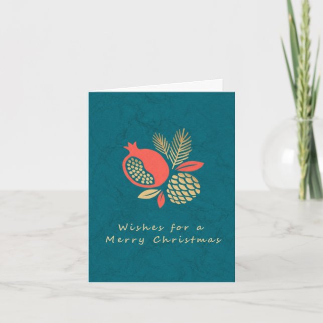 Wishes for Christmas Card (Front)