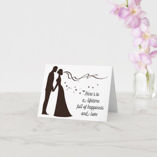 WISHES FOR HAPPINESSLOVE ON WEDDING DAY CARD