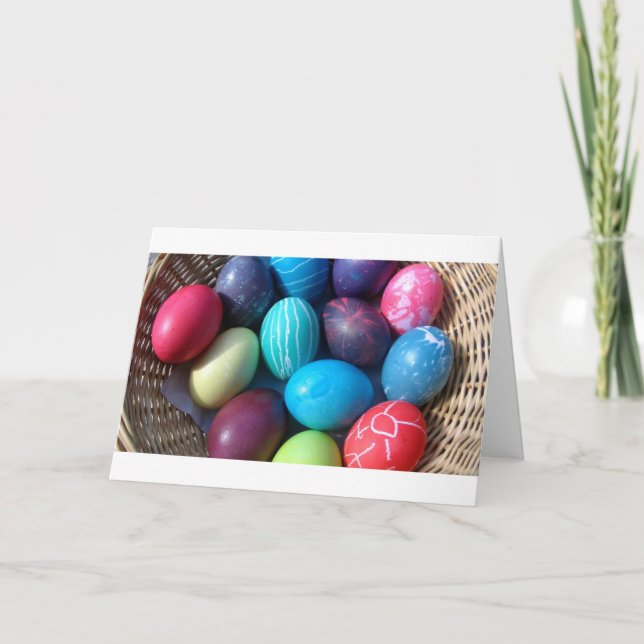 WISHES FOR HAPPY & COLORFUL EASTER HOLIDAY CARD (Front)