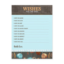 Wishes For The Baby Fall Pumpkin Boys Baby Shower  Postcard