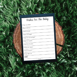 Wishes for the Baby Twinkle Little Star Bear Invitation