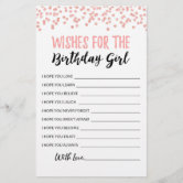 Birthday Would She Rather editable game