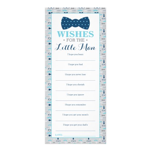 Wishes for the Little Man Well Wishes Card