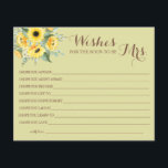 Wishes for the Soon to be Mrs Bridal Shower card F Flyer<br><div class="desc">Make it your own by adding your text (and personal photos). To access advanced editing tools,  please go to "Personalize",  scroll down and press the "click to customize further" link. See the full collection for all matching designs!</div>