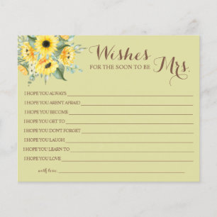 Wishes for the Soon to be Mrs Bridal Shower card F Flyer